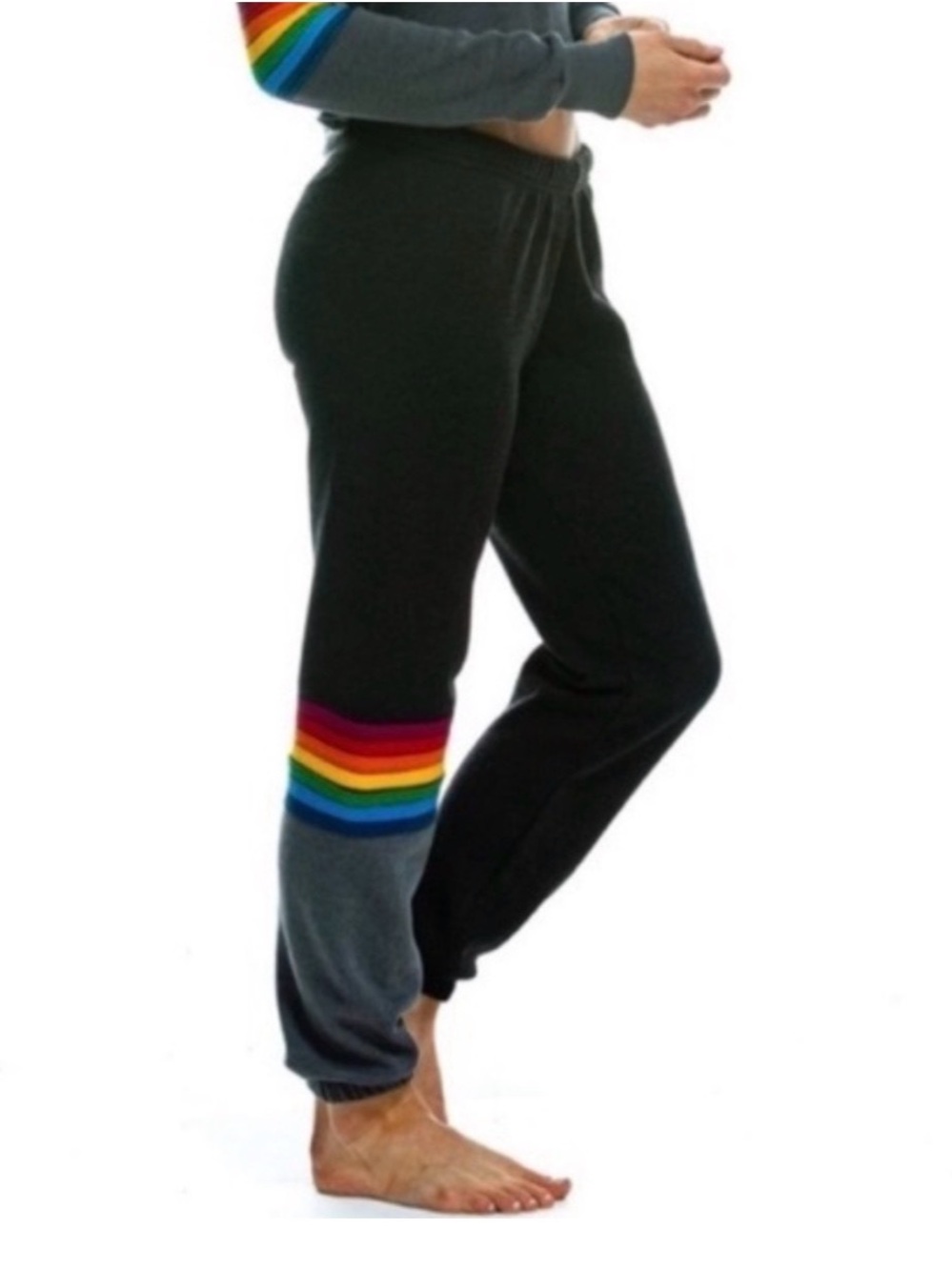 Aviator Nation Rainbow Stitch Sweatpants Unisex Small